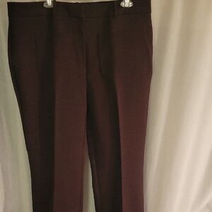 Reiss Dark Brown Boot Cut Pants
